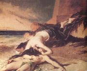 William Etty Hero and Leander (nn03) oil painting artist